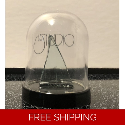 Piece of Le Studio SDB8 Round Display Box with Piece of Glass from the recording room